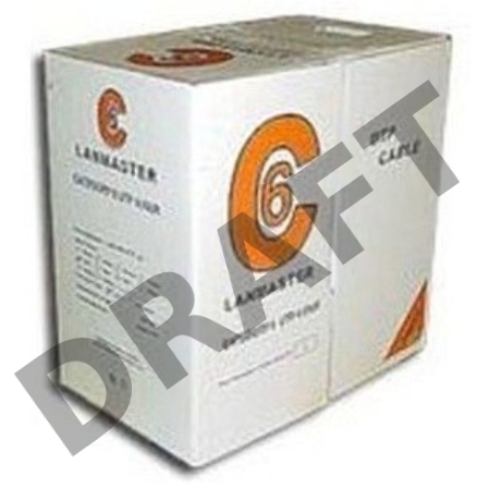 Кабель информационный Lanmaster TWT-6UTP-GY кат.6 U/UTP не экранированный 4X2 PVC внутренний 305м серый