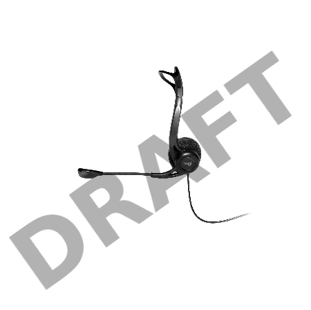 Наушники с микрофоном Logitech 960 черный 2.4м накладные оголовье (981-000100)