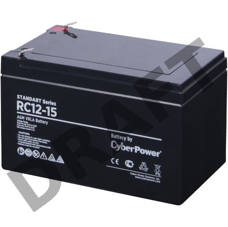 Батарея SS CyberPower Standart series RC 12-15 / 12V 15 Ah