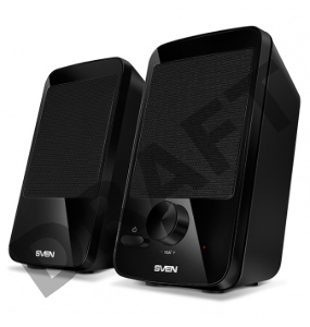Колонки SVEN 312, черный {2.0, 100 – 20 000 Гц, 4Вт}
