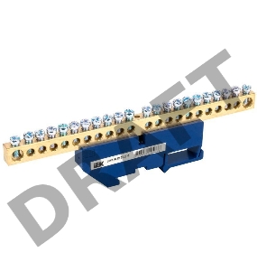 Шина нулевая на DIN-изол. ШНИ-8х12-22-Д-С ИЭК YNN10-812-22D-K07