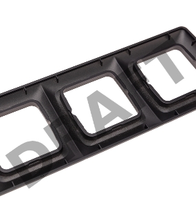 Рамка 3-я DEA горизонтальная Черный Металлик KRANZ