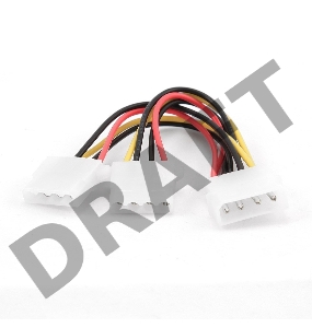 Кабель Gembird Разветвитель питания , Molex->2xMolex CC-PSU-1