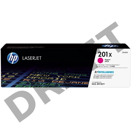 Тонер Картридж HP 201X CF403X пурпурный для HP CLJ Pro M252/M277 (2300стр.)