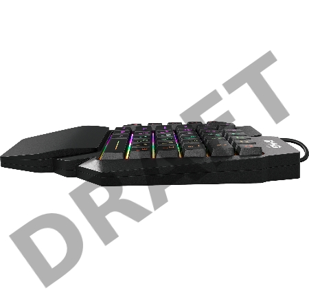 Игровой блок Оклик GMNG 705GK черный USB for gamer LED (подставка для запястий)