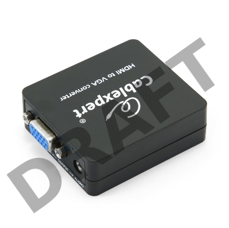 Переходник Gembird\Cablexpert Конвертер HDMI->VGA, t DSC-HDMI-VGA-001, HD19FxHD15F (DSC-HDMI-VGA-001)