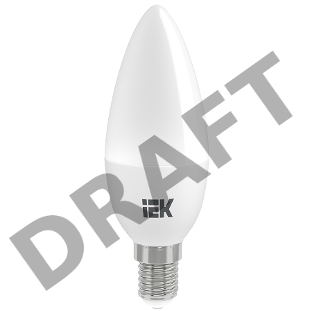 Лампа светодиодная ECO C35 свеча 7Вт 230В 4000К E14 ИЭК LLE-C35-7-230-40-E14