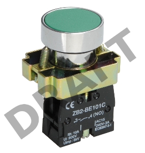 Кнопка LAY5-BA31 без подсветки зел. 1з ИЭК BBT60-BA-K06