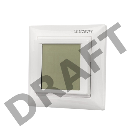 Терморегулятор сенсорный программируемый REXANT RX-421H,белый, совместим с Legrand серии Valena