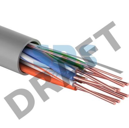 Кабель UTP REXANT 4PR 24AWG, CU (медь), CAT5e, 100 МГц, PVC, серый, бухта 100 м