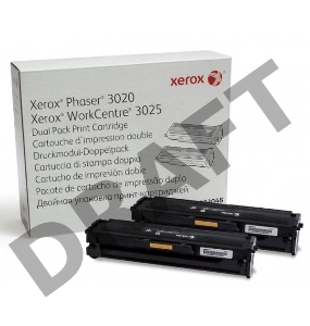 Тонер-картридж XEROX 106R03048 черный для XEROX Phaser 3020/WC 3025 (2х1500 стр)упаковка 2 шт(Channels)