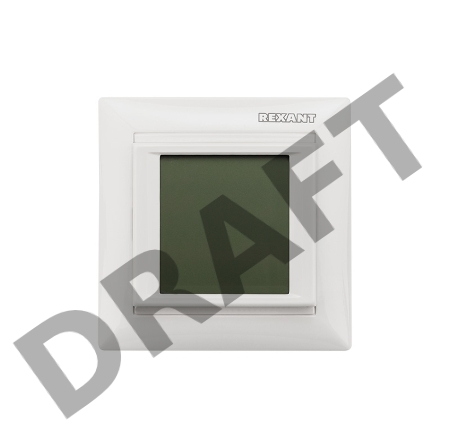 Терморегулятор сенсорный программируемый REXANT RX-421H,белый, совместим с Legrand серии Valena