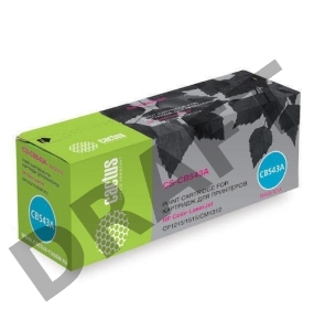 Тонер Картридж Cactus CS-CB543A пурпурный для HP Color LaserJet CP1215/1515/CM1312 (1400стр.)