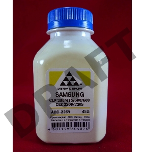 Тонер SAMSUNG CLP 300/315/320/325/360/415/500/510/600/610/660/CLX3300/3305 Yellow, (фл.45г.) AQC фас. Россия