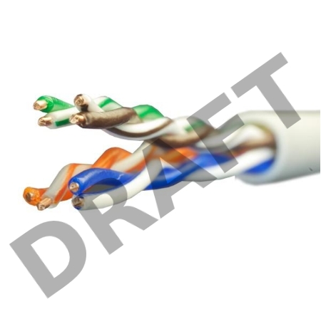 Кабель витая пара U/UTP кат.5E 4х2х24AWG solid CU PVC Standart (м) SUPRLAN