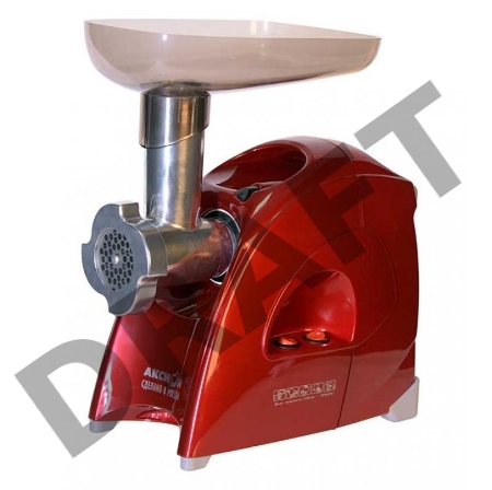 Мясорубка Аксион М 41.00, бордо, 1700 Вт, насадка для набивки колбас, кеббе, реверс,произ.120 кг/час