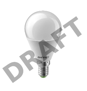 Лампа светодиодная 61 967 OLL-G45-10-230-6.5K-E14 ОНЛАЙТ 61967