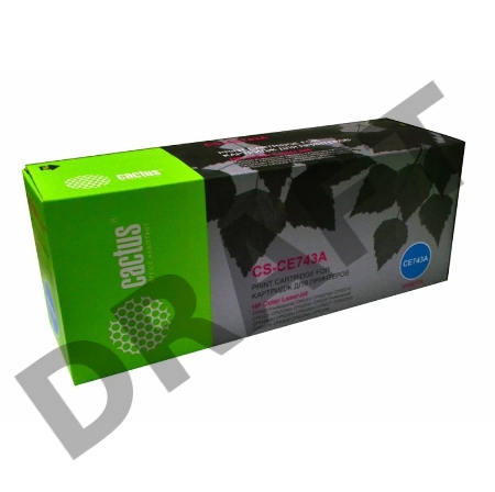 Картридж Cactus CS-CE743A для HP Color LaserJet CP5220 Professional CP5221 magenta,7 300 стр