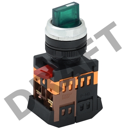 Переключатель ANC-22-2 на 2 фикс. полож. зел. 1з+1р ИЭК BSW10-ANC-2-K06