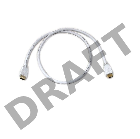 Кабель HDMI 19M/M ver 2.0, 1М, белый  Aopen <ACG711W-1M>     