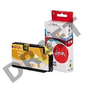 Струйный картридж Sakura CZ132A (№711 Yellow) для HP, желтый, 26 мл.