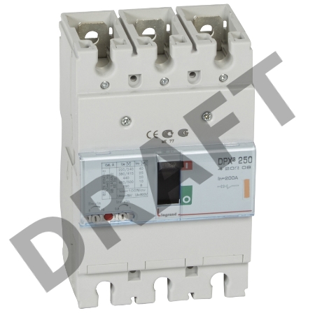 Авт. выкл. DPX³ 250 3P 200A 25кА Авт. выкл. DPX³ 250 3P 200A 25кА