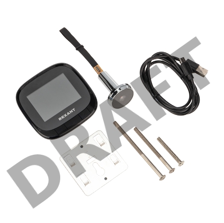 Видеоглазок дверной REXANT (DV-111) с цветным LCD-дисплеем 2.4