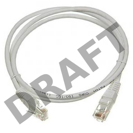 Патч-корд TWT UTP кат.6, с заливными колпачками, 1.0 м, серый