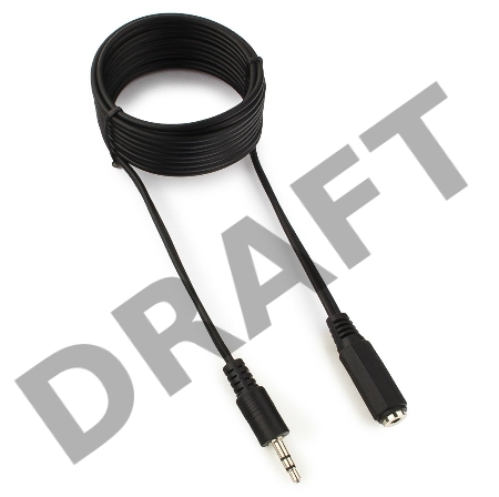 Кабель аудио удлинитель Cablexpert CCA-423-2M, джек3.5, 2м