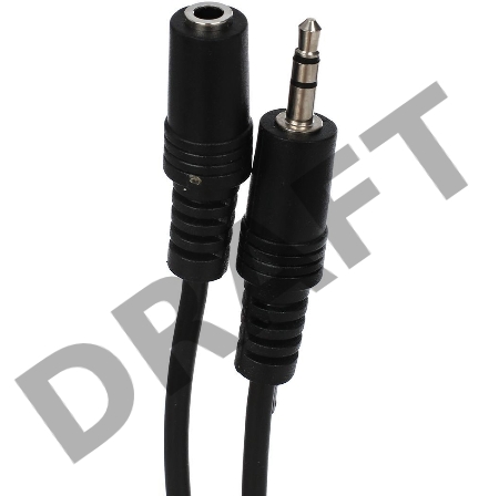 Кабель VCOM VAV7179-1.8M Кабель удлинительный 3.5 Jack (M) - 3.5 Jack (F), стерео, аудио, 1.8м 