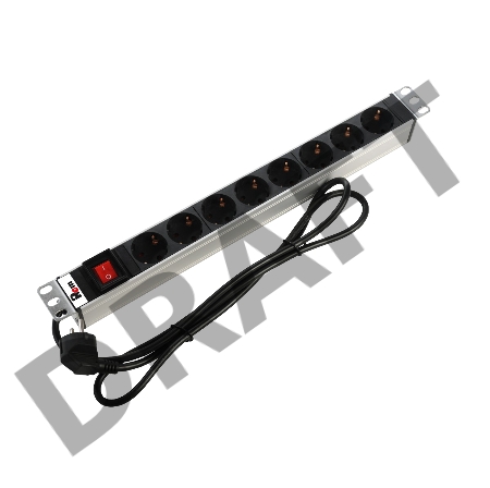 Блок распределения питания ЦМО R-16-8S-V-440-1.8 гор.размещ. 8xSchuko базовые 16A Schuko 1.8м