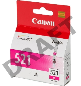 Картридж струйный CLI-521M (2935B004) для Canon Pixma iP3600, 4600, MP540 ,MP620, MP630, MP980, Пурпурный, 520стр.