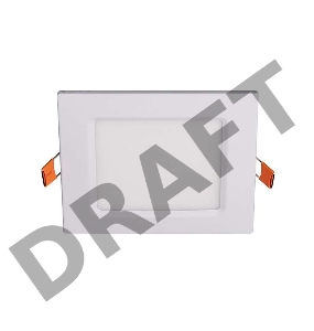 Светильник светодиодный ультратонкий встраив. PPL-S 6Вт 6500К IP40 WH 120мм квадрат Jazzway 5008243A