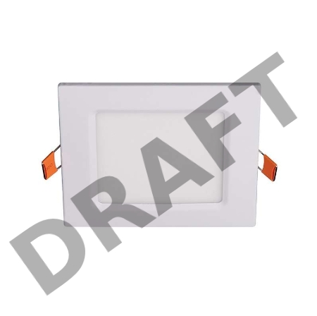 Светильник светодиодный ультратонкий встраив. PPL-S 6Вт 6500К IP40 WH 120мм квадрат Jazzway 5008243A