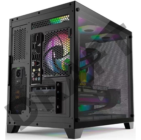 Корпус Formula Crystal Z5 черный без БП mATX 1x120mm 2xUSB2.0 1xUSB3.0 audio bott PSU