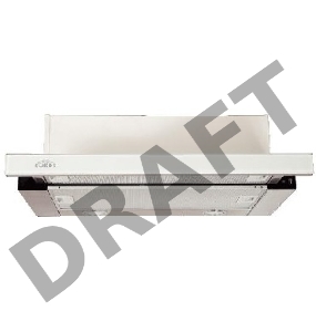 Вытяжка встраиваемая Elikor Интегра Glass 60Н-400-В2Д нержавеющая сталь/стекло белое управление: кнопочное (1 мотор)