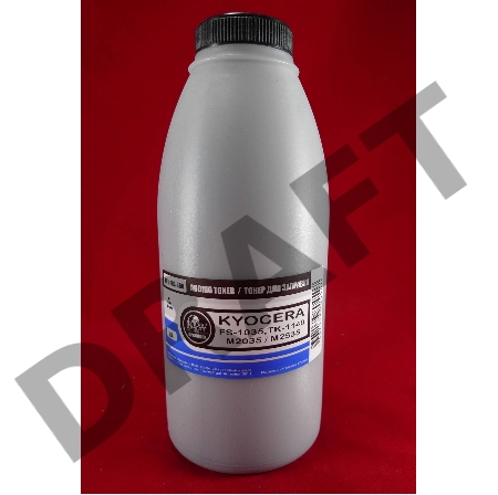 Тонер Kyocera TK-1140, FS-1035/1135MFP, M2035/M2535 (фл. 300г) B&W Premium (Tomoegawa) фас Россия