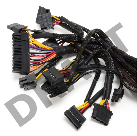 Блок питания CROWN CM-PS500W PLUS (ATX 500W, EMI/CE, 20+4in 450mm, 120mm red FAN, SATA*4, IDE*4, FDD*1, 4+4pin, 6+2pin PCI-E*1, кабель питания 1.2м, слюда)