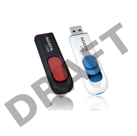 Флэш Диск USB 2.0 ADATA Flash Drive 64Gb С008 Black-Red