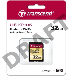 Флеш карта SD 32GB Transcend SDНC UHS-I U1, MLC