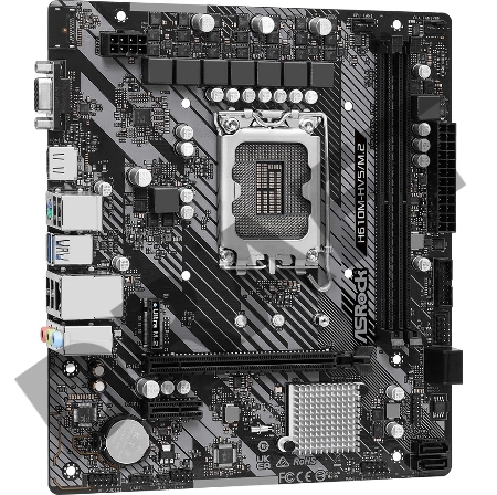 Материнская плата Asrock H610M-HVS/M.2 R2.0 Soc-1700 Intel H610 2xDDR4 mATX AC`97 8ch(7.1) GbLAN+VGA+HDMI