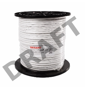 Кабель КВК-В-2+2x0,75 мм² (Cu/Cu) белый (бухта 200 м) REXANT