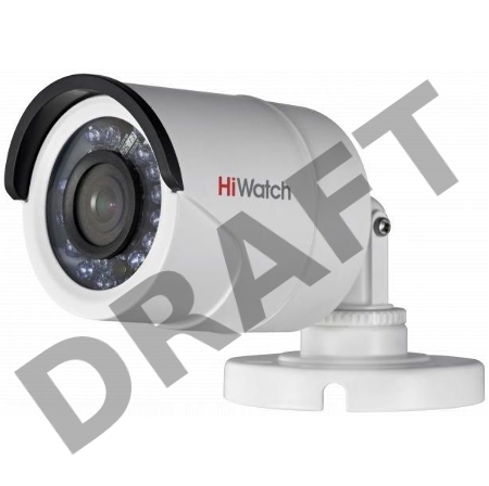 Видеокамера HiWatch DS-T200 (2.8 mm) (2Mp, HD-TVI, уличная) 2Мп уличная цилиндрическая HD-TVI камера с ИК-подсветкой до 20м 1/2.7