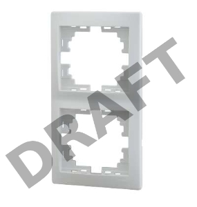 Рамка 2-м Мира верт. бел. Lezard 701-0200-152