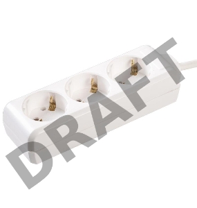 Удлинитель 3х3м с заземл. 16А IP20 У03 2P+PE ИЭК WYP10-16-03-03-Z-N