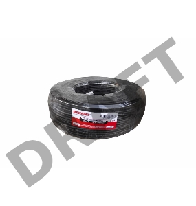 Кабель КВК-П-1,5+2x0,50 мм² (Cu/Cu) черный (бухта 200 м) REXANT