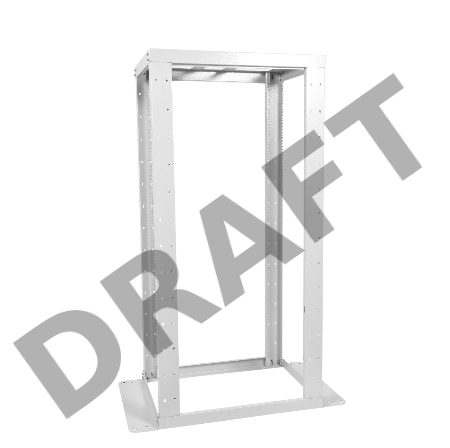 Стойка двухрамная ЦМО СТК-С-45.2.750 45U 560ммX1035мм направл.закл.гайки 430кг серый