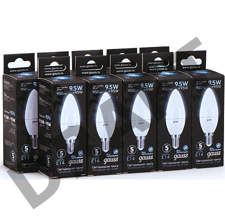 Лампа светодиодная Led Candle E14 9.5Вт 4100К Gauss 103101210