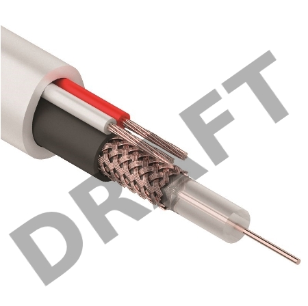 Кабель КВК-В-1,5+2x0,50 мм² (Cu/Cu) белый (бухта 200 м) REXANT