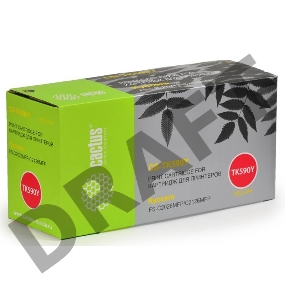 Тонер Картридж Cactus CS-TK590Y желтый для Kyocera FS-C2026MFP/C2126MFP/C2526MFP/C2626MFP/C5250DN (5